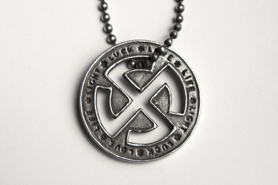 Good Luck Pendant Kube Good Luck Pendant Love Life Light Sterling Silver On 30 Oxidized Chain By Dark Dawn X Kube