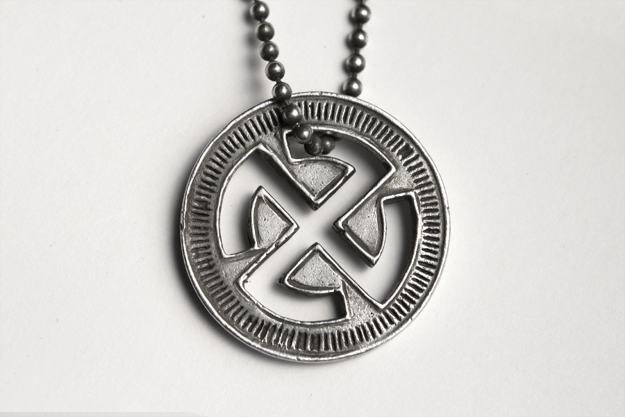 Good Luck Pendant Kube Good Luck Pendant Love Life Light Sterling Silver On 30 Oxidized Chain By Dark Dawn X Kube
